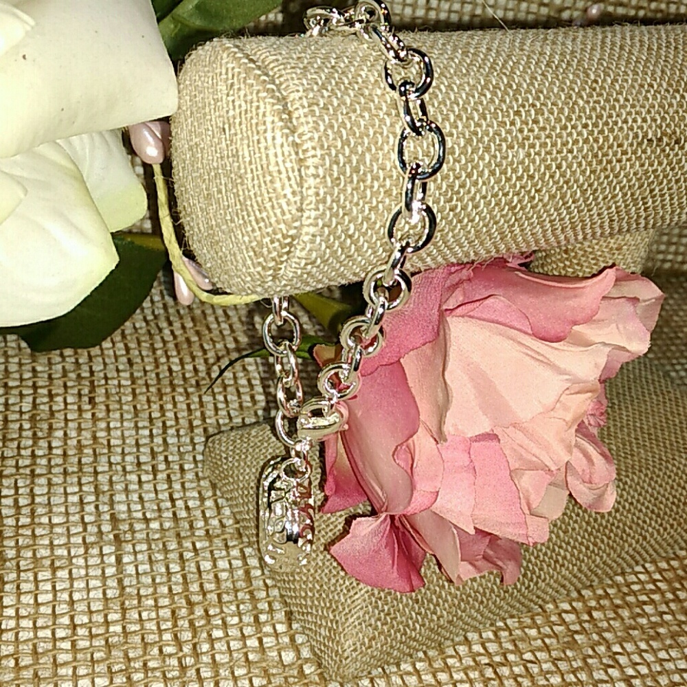 🌼HEART TAG SILVER BRACELET🌸